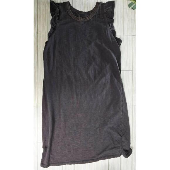 Universal Thread Dress Womens Medium Sleeveless White Ruffled Scoop Aline Summer - Picture 1 of 6